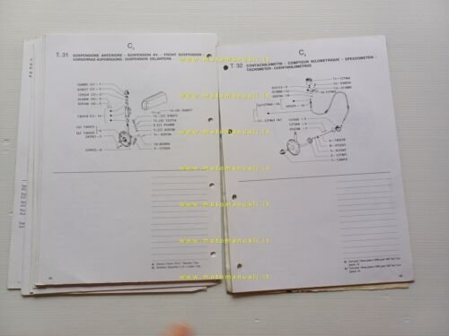 Piaggio 50 Ciao 3 CTE1T 1992-93 catalogo ricambi originale