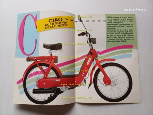 Piaggio 50 Ciao anni 90 depliant originale italiano