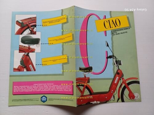 Piaggio 50 Ciao anni 90 depliant originale italiano