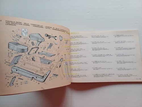 Piaggio 50 Ciao Boxer Bravo 1980 catalogo ricambi originale