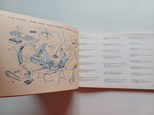 Piaggio 50 Ciao Boxer Bravo 1980 catalogo ricambi originale