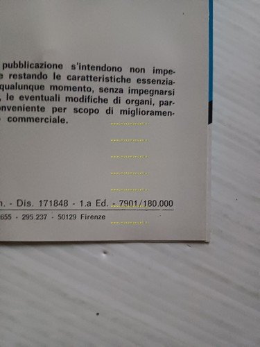 Piaggio 50 Ciao Bravo SI 1979 manuale uso manutenzione originale