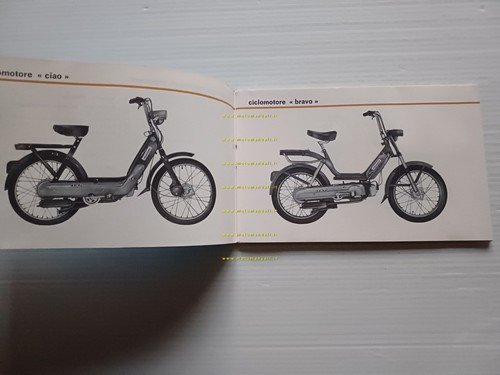 Piaggio 50 Ciao Bravo SI 1979 manuale uso manutenzione originale