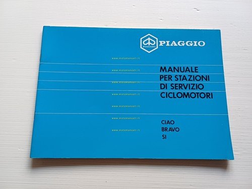 Piaggio 50 Ciao Bravo SI 1984 manuale officina riparazione originale …