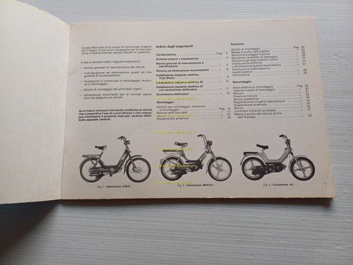 Piaggio 50 Ciao Bravo SI 1984 manuale officina riparazione originale …