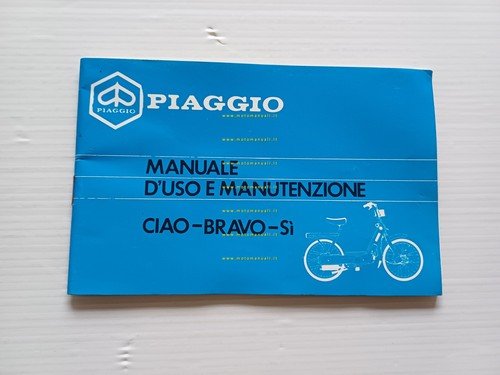 Piaggio 50 Ciao C7E-V 4T- Bravo - SI manuale uso …