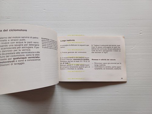 Piaggio 50 Ciao C7E-V 4T- Bravo - SI manuale uso …