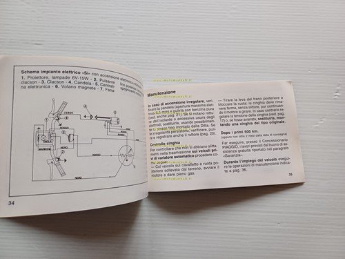 Piaggio 50 Ciao C7E-V 4T- Bravo - SI manuale uso …