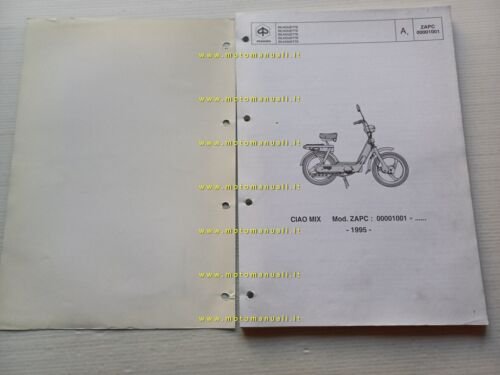 Piaggio 50 Ciao Mix 1995 catalogo ricambi originale