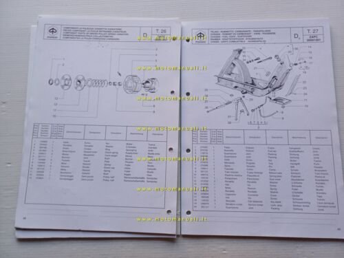 Piaggio 50 Ciao Mix 1995 catalogo ricambi originale