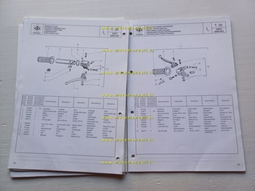 Piaggio 50 Ciao Mix 1995 catalogo ricambi originale