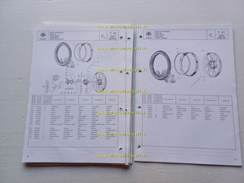 Piaggio 50 Ciao Mix 1995 catalogo ricambi originale