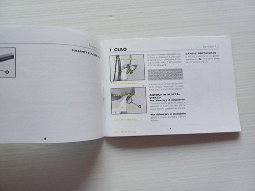 Piaggio 50 Ciao Mix 2002 manuale uso manutenzione libretto istruzioni …