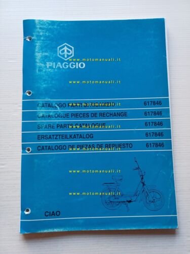 Piaggio 50 Ciao ZAPC 2002 catalogo ricambi originale