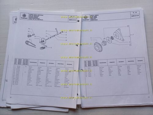 Piaggio 50 Ciao ZAPC 2002 catalogo ricambi originale