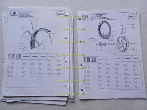 Piaggio 50 Ciao ZAPC 2002 catalogo ricambi originale