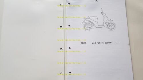 Piaggio 50 Free 1992 catalogo ricambi originale