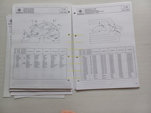 Piaggio 50 Liberty 2000 Spagna catalogo ricambi originale