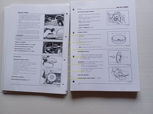 Piaggio 50 NRG MC3 Purejet 2002 manuale officina italiano originale