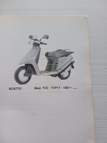Piaggio 50 Scatto scooter 1990 catalogo ricambi originale