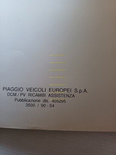 Piaggio 50 Scatto scooter 1990 catalogo ricambi originale