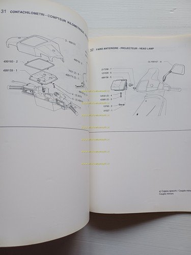 Piaggio 50 Scatto scooter 1990 catalogo ricambi originale