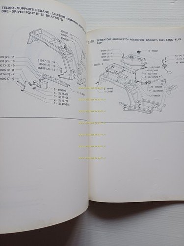 Piaggio 50 Scatto scooter 1990 catalogo ricambi originale