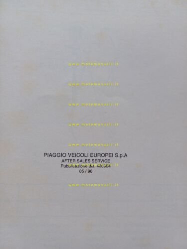 Piaggio 50 Si Mix 1996 catalogo ricambi originale