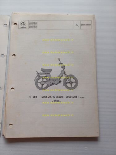 Piaggio 50 Si Mix 1996 catalogo ricambi originale