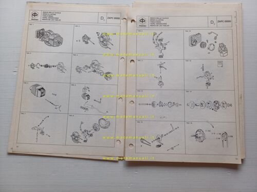 Piaggio 50 Si Mix 1996 catalogo ricambi originale