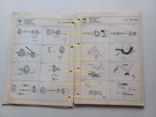 Piaggio 50 Si Mix 1996 catalogo ricambi originale