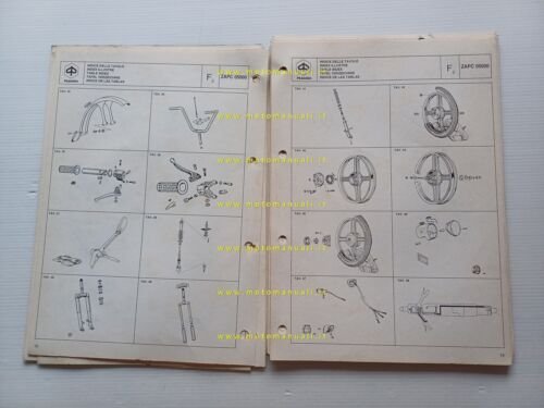 Piaggio 50 Si Mix 1996 catalogo ricambi originale