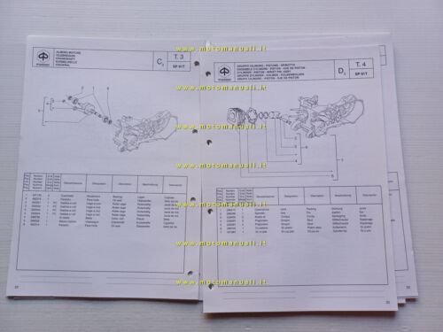 Piaggio 50 SKR City 1998 catalogo ricambi originale spare part …