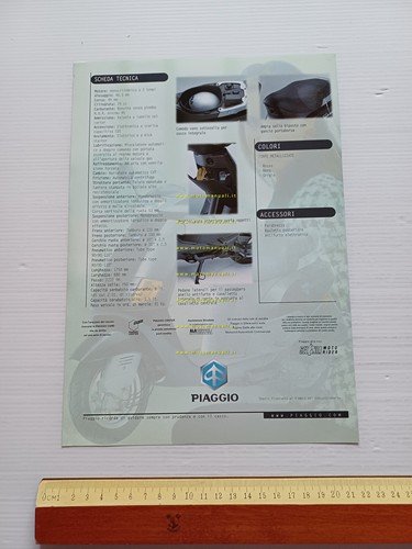 Piaggio 50 SKR City 1998 depliant italiano originale