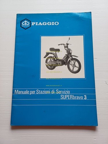 Piaggio 50 Superbravo 3 1987 manuale officina riparazione italiano originale