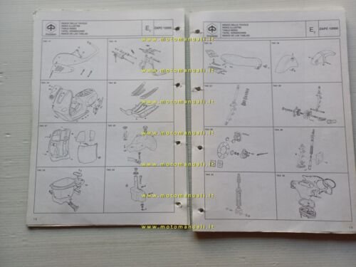 Piaggio 50 Vespa ET2 Iniezione 1997 catalogo ricambi originale