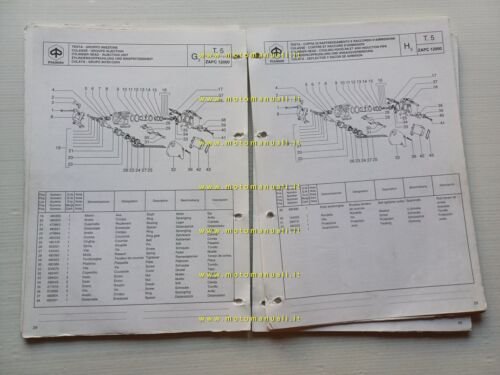 Piaggio 50 Vespa ET2 Iniezione 1997 catalogo ricambi originale
