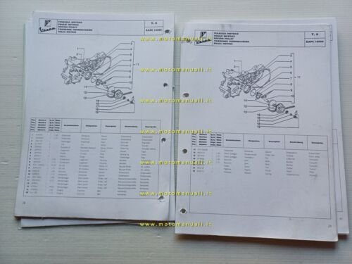 Piaggio 50 Vespa ET2 modelli 1996 - 2002 catalogo ricambi …