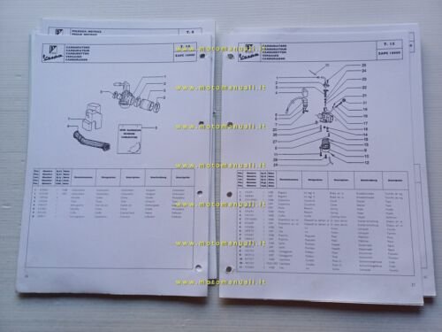 Piaggio 50 Vespa ET2 modelli 1996 - 2002 catalogo ricambi …