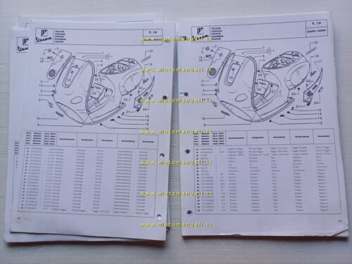Piaggio 50 Vespa ET2 modelli 1996 - 2002 catalogo ricambi …