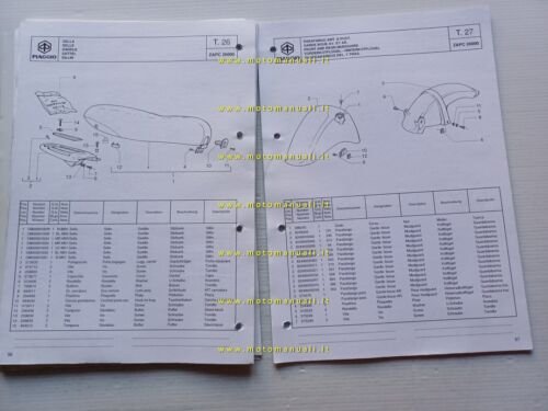 Piaggio 50 Vespa ET4 modelli 2000 - 2001 catalogo ricambi …
