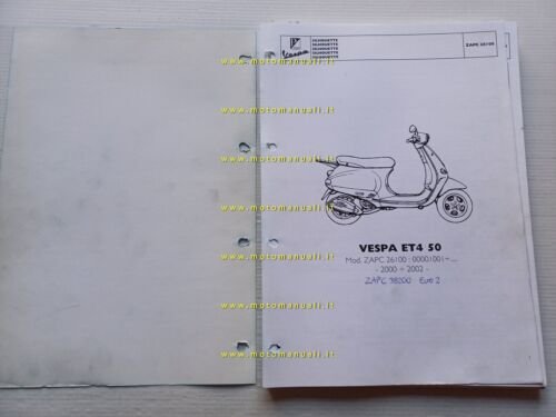 Piaggio 50 Vespa ET4 modelli 2000 - 2002 catalogo ricambi …