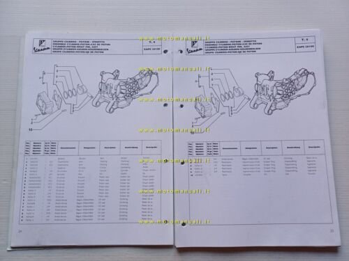 Piaggio 50 Vespa ET4 modelli 2000 - 2002 catalogo ricambi …