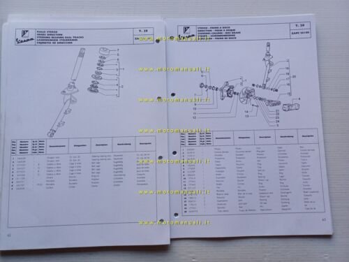 Piaggio 50 Vespa ET4 modelli 2000 - 2002 catalogo ricambi …