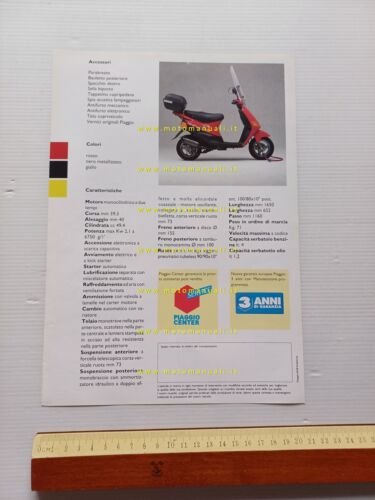 Piaggio 50 ZIP Fast Rider depliant originale italiano