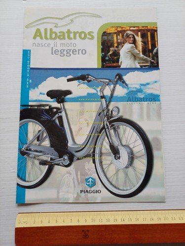 Piaggio Albatros bici elettrica 1998 depliant originale italiano