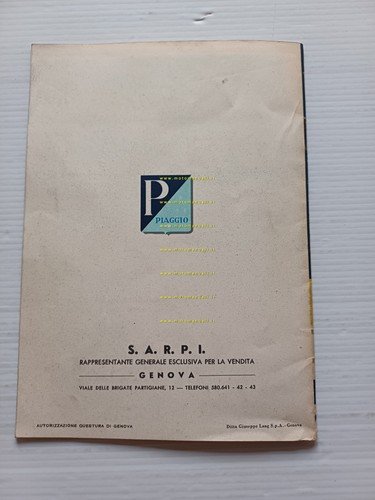 Piaggio Ape 150 B AB1 pianale-ribaltabile-furgoncino depliant italiano originale