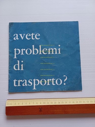 Piaggio Ape 350 - 400 - 500 1966 depliant italiano …