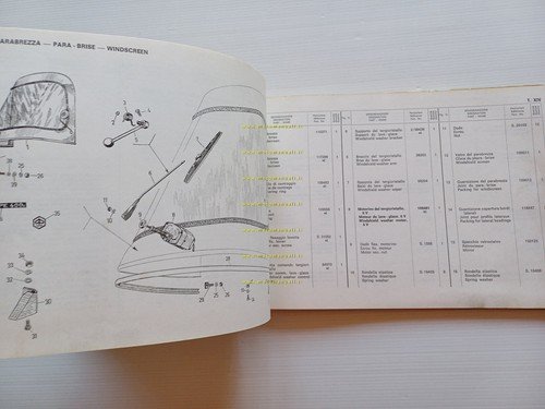 Piaggio Ape 400 - Vespa Commercial 1974 catalogo ricambi originale