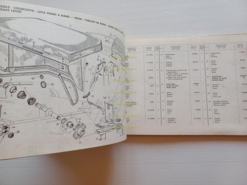 Piaggio Ape 400 - Vespa Commercial 1974 catalogo ricambi originale